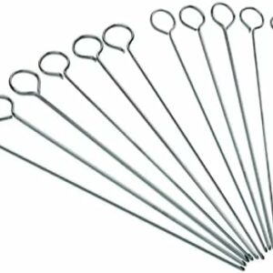 Metal kebab skewers for bbq