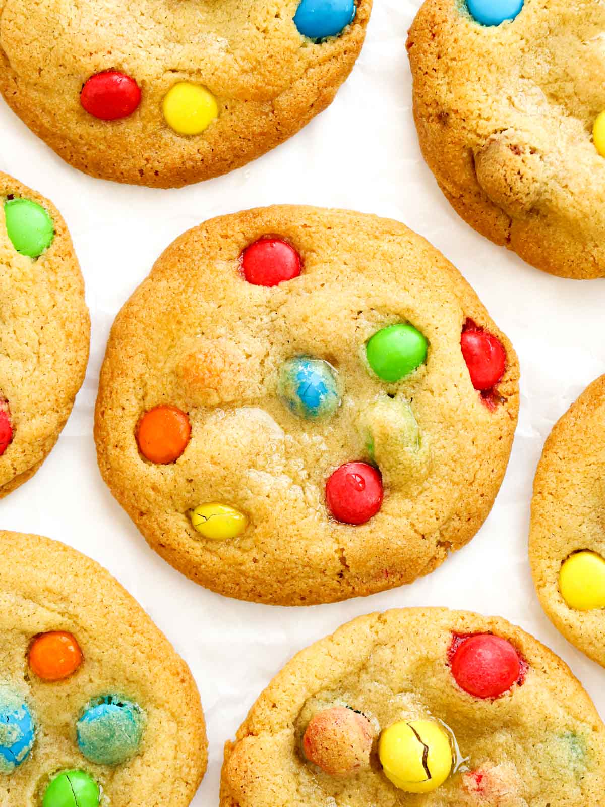 Easy cookies to bake with kids recipe with Smarties toppings.
