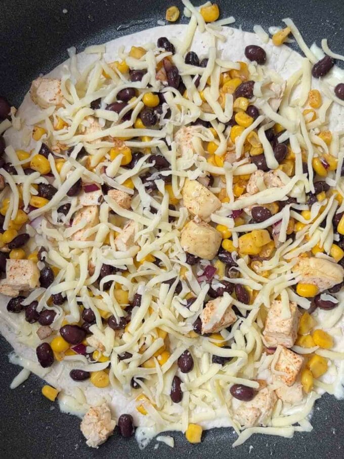 How to make Chicken Quesadillas, step 5.