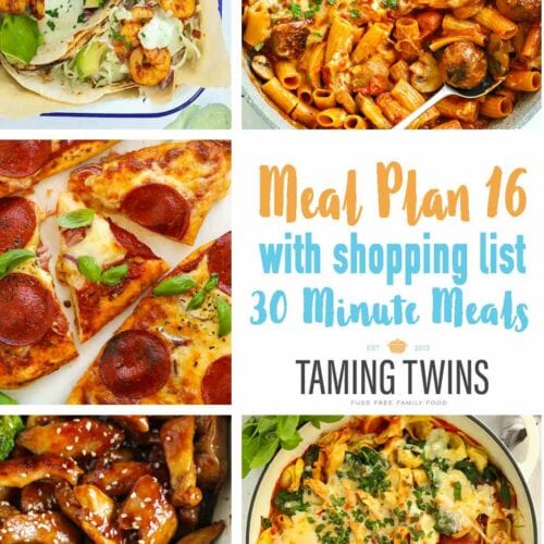 Meal plan 16 recipes