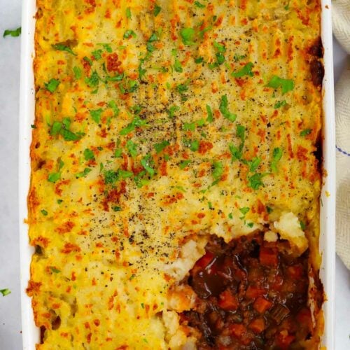 A simple Shepherd's Pie recipe.