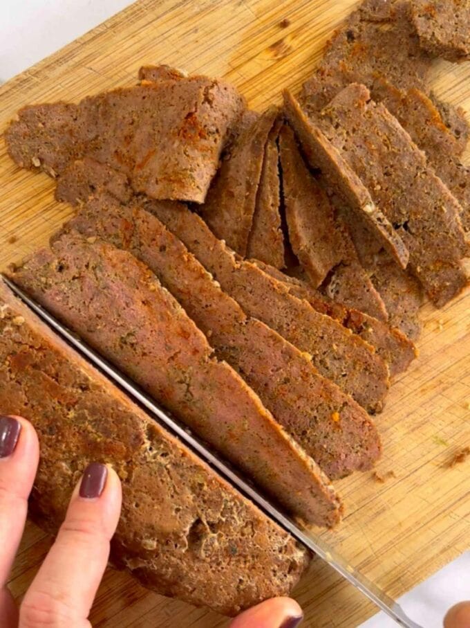 Step 5 of how to make a homemade doner kebab with mince.