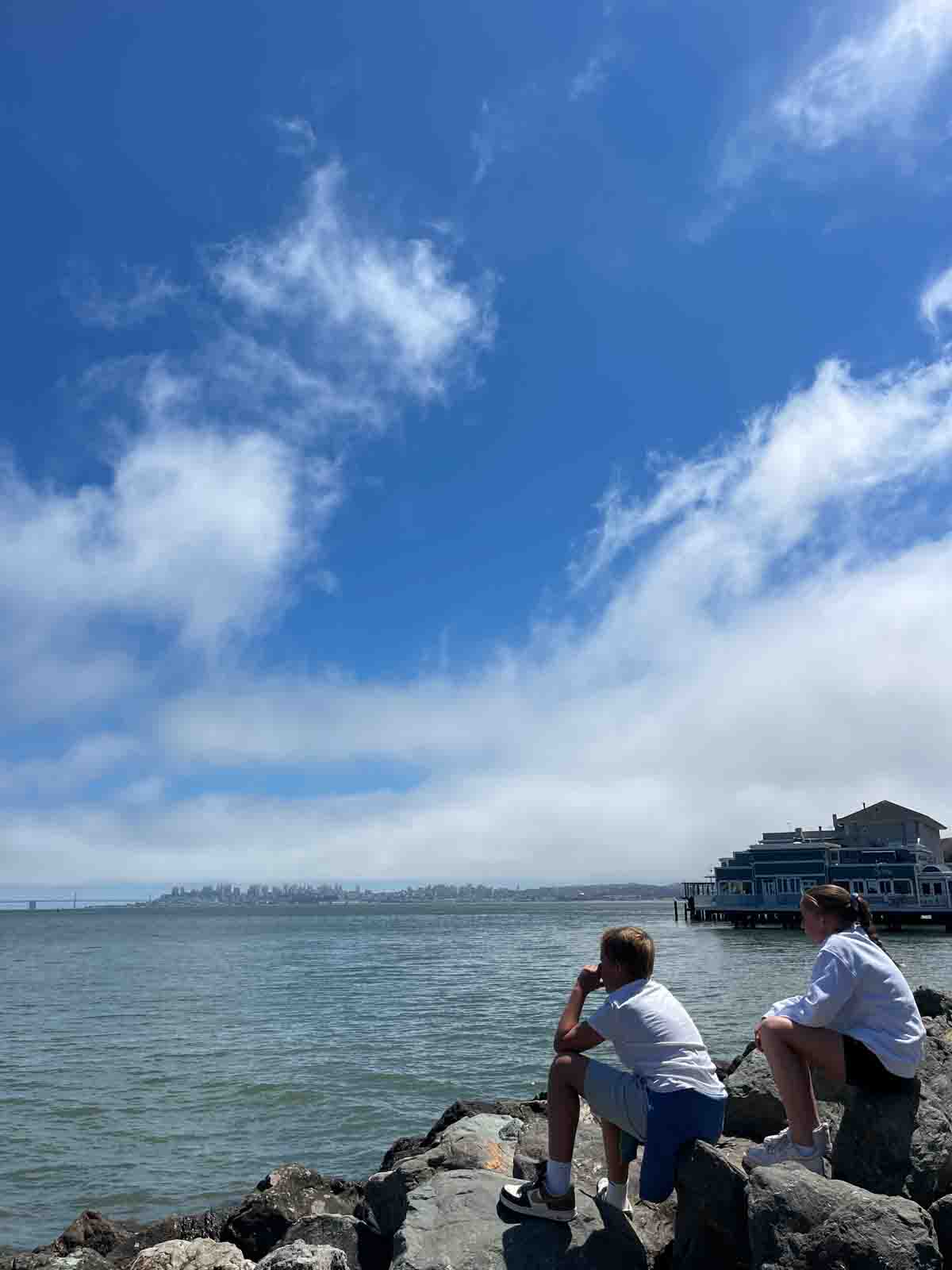 Rocks at Sausalito in San Francisco.